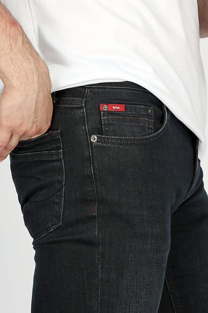 Lee Cooper Jagger Streç Pamuklu Slim Straight Normal Bel Daralan Paça Jeans Erkek Kot Pantolon 251 LCM 121052 DN1379 SİYAH