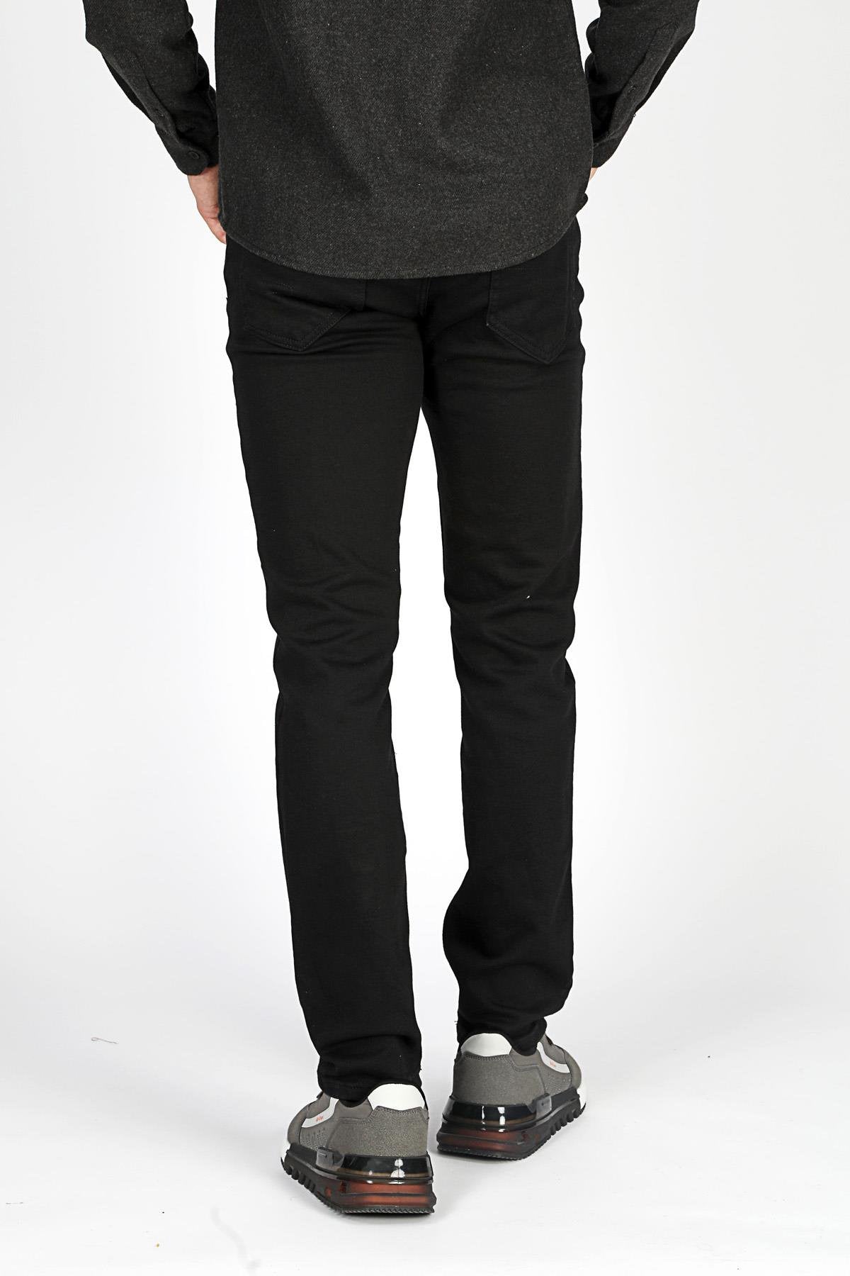 Lee Cooper Streç Pamuklu Slim Straight Normal Bel Düz Paça Jeans Erkek Kot Pantolon 251 LCM 121053 DN1130 SİYAH