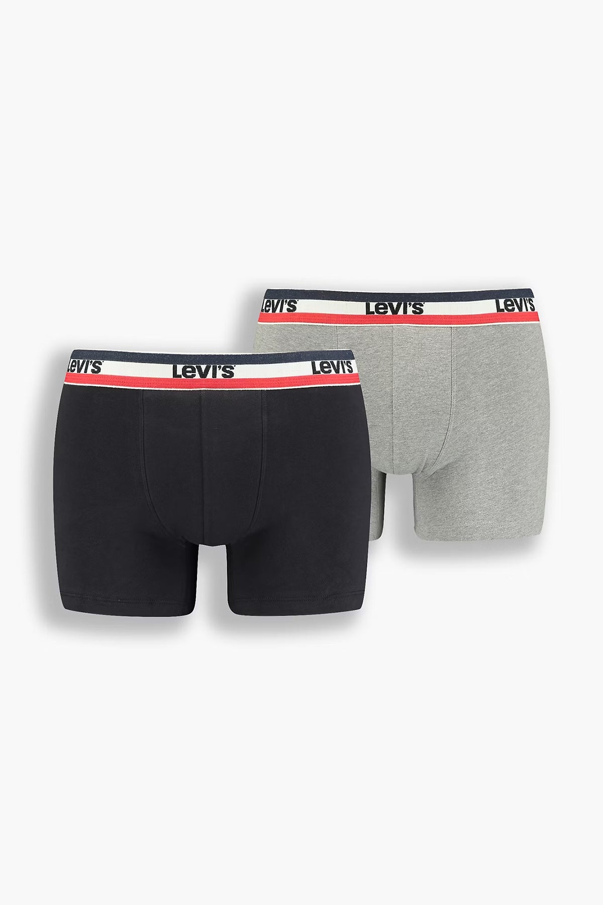 Levi's Streç Pamuklu 2 Pack Erkek Boxer 37149-0544 SİYAH-GRİ