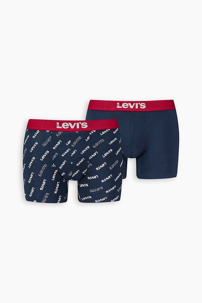 Levi's Streç Pamuklu 2 Pack Erkek Boxer 37149-0973 LACİVERT