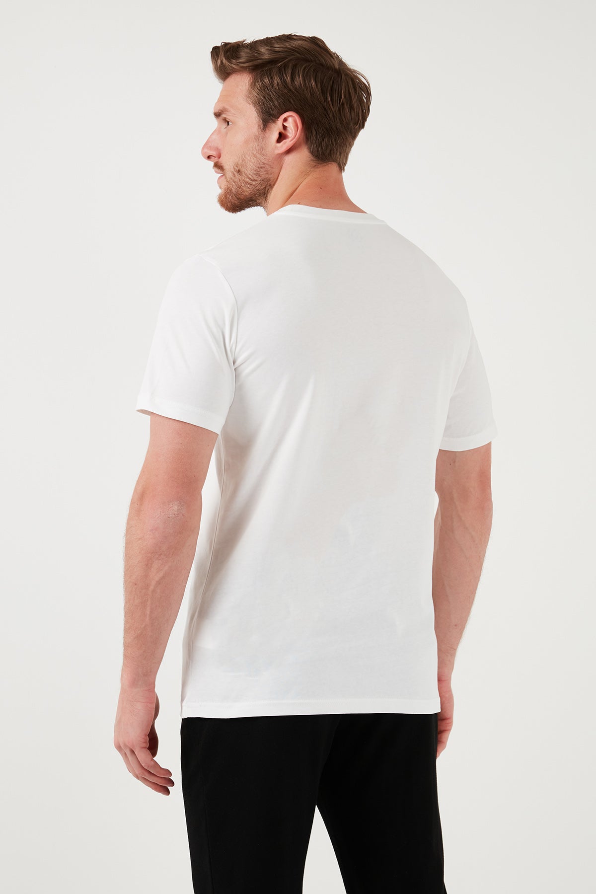 Buratti Pamuklu Regular Fit 2'li Basic Erkek T Shirt 59020202 SİYAH-BEYAZ