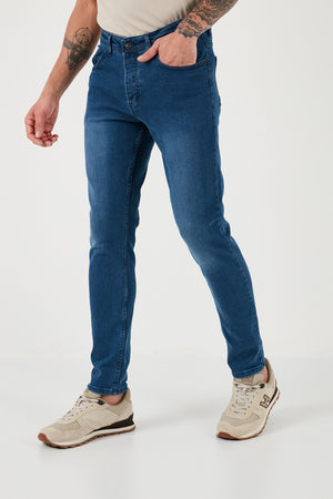 Buratti Pamuklu Yüksek Bel Slim Fit Jeans Erkek Kot Pantolon 6440305 AÇIK MAVİ