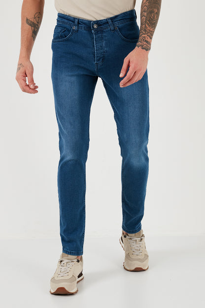 Buratti Pamuklu Yüksek Bel Slim Fit Jeans Erkek Kot Pantolon 6440305 AÇIK MAVİ