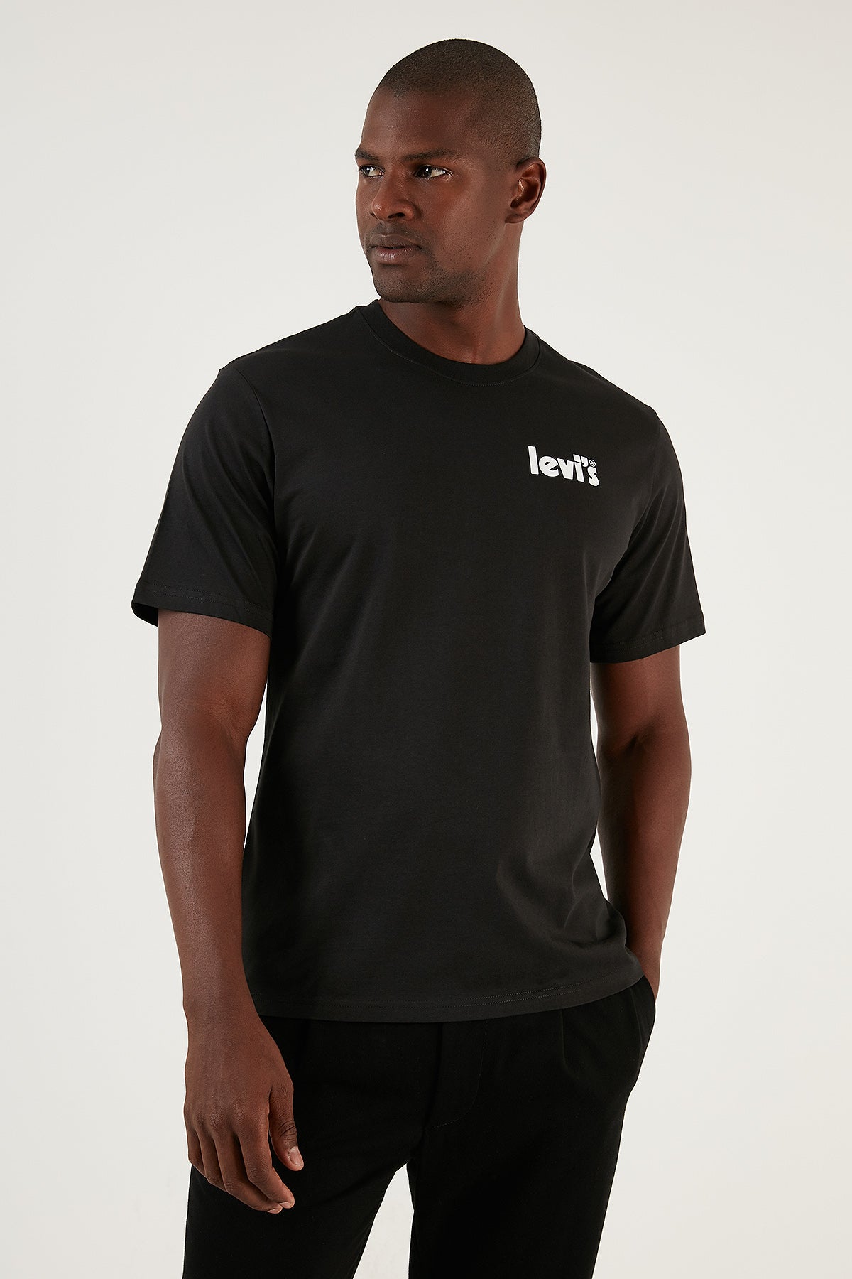 Levi's % 100 Pamuk Relaxed Fit Bisiklet Yaka Erkek T Shirt A2082-0114 SİYAH