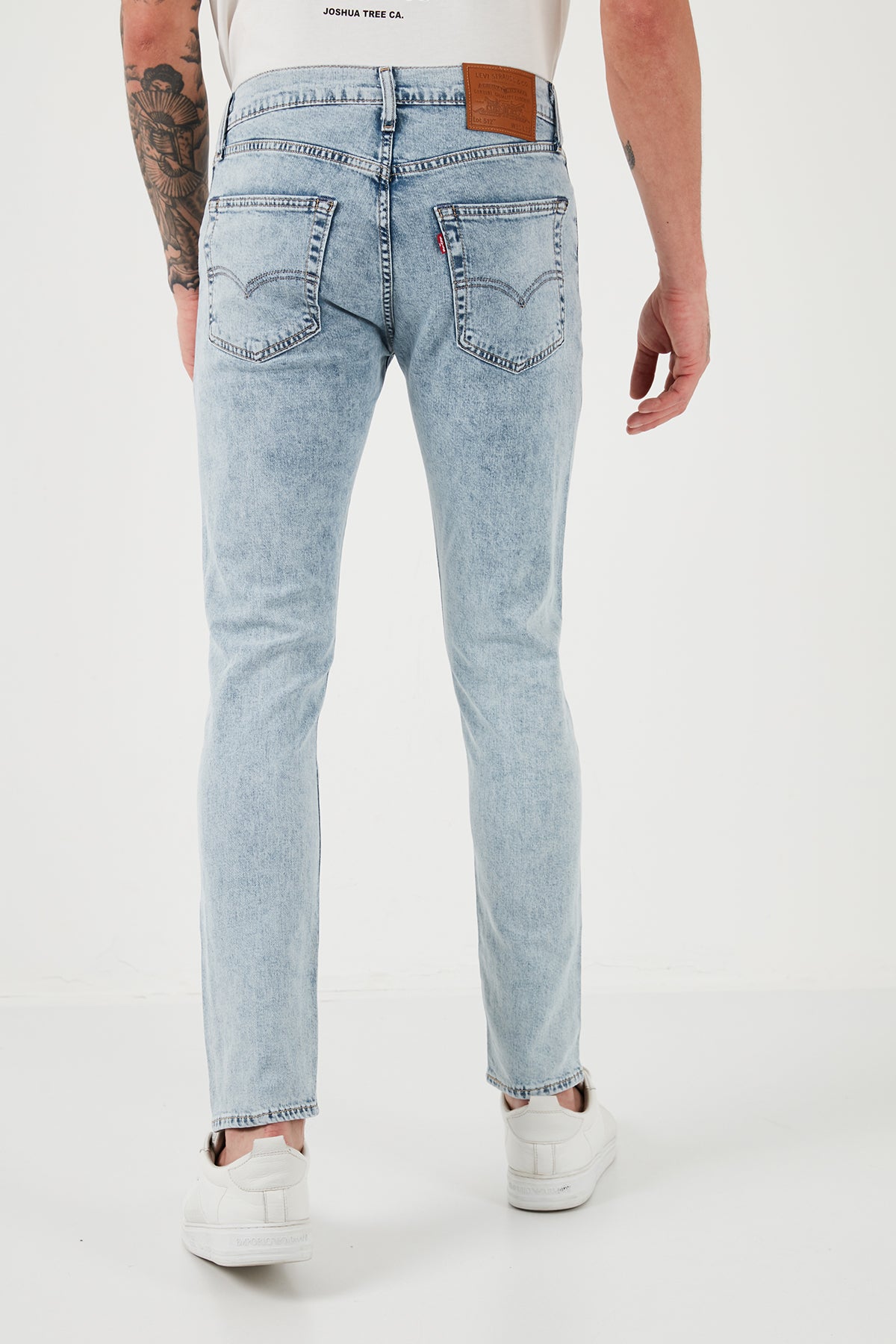 Levi's LSE 512 Normal Bel Dar Paça Slim Tapered Fit Jeans Erkek Kot Pantolon A2087-0036 AÇIK MAVİ