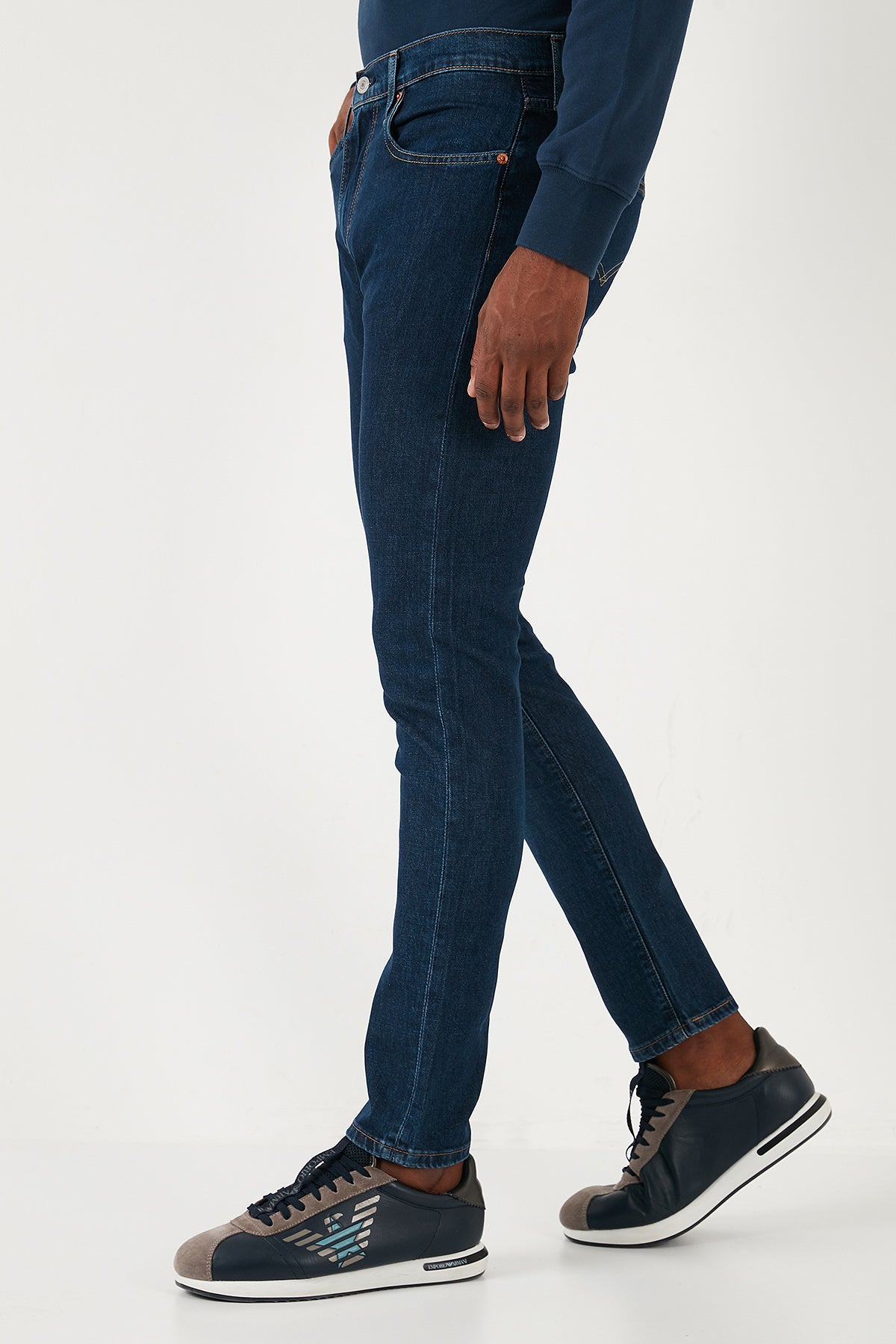 Levi's 512 Pamuklu Slim Tapered Fit Jeans Erkek Kot Pantolon A2087-0069 LACİVERT