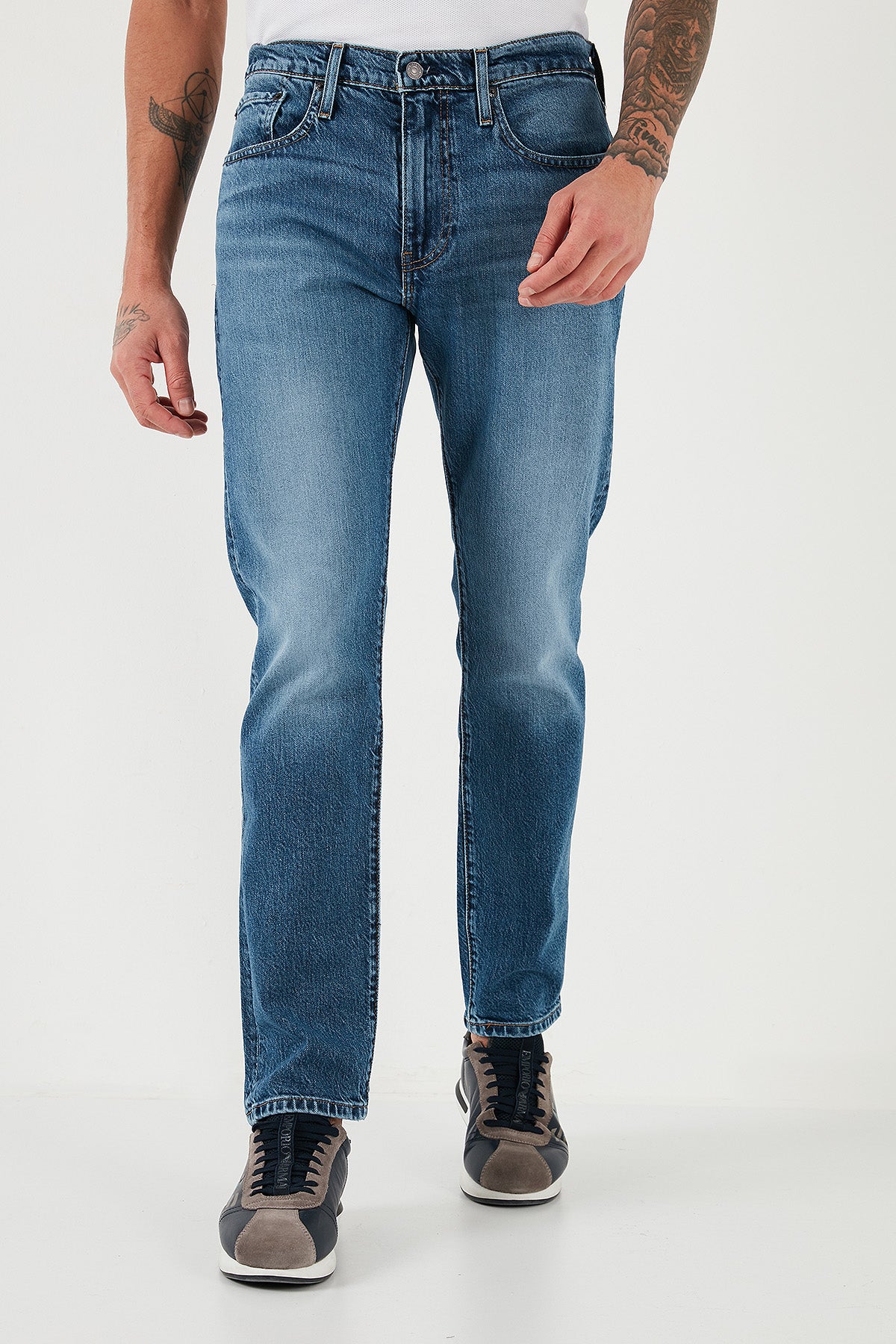 Levi's LSE 502 Regular Tapered Normal Bel Jeans Erkek Kot Pantolon A2088-0033 MAVİ