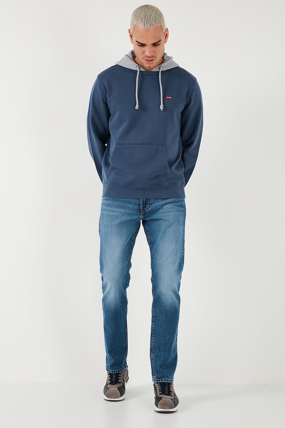 Levi's LSE 502 Regular Tapered Normal Bel Jeans Erkek Kot Pantolon A2088-0033 MAVİ