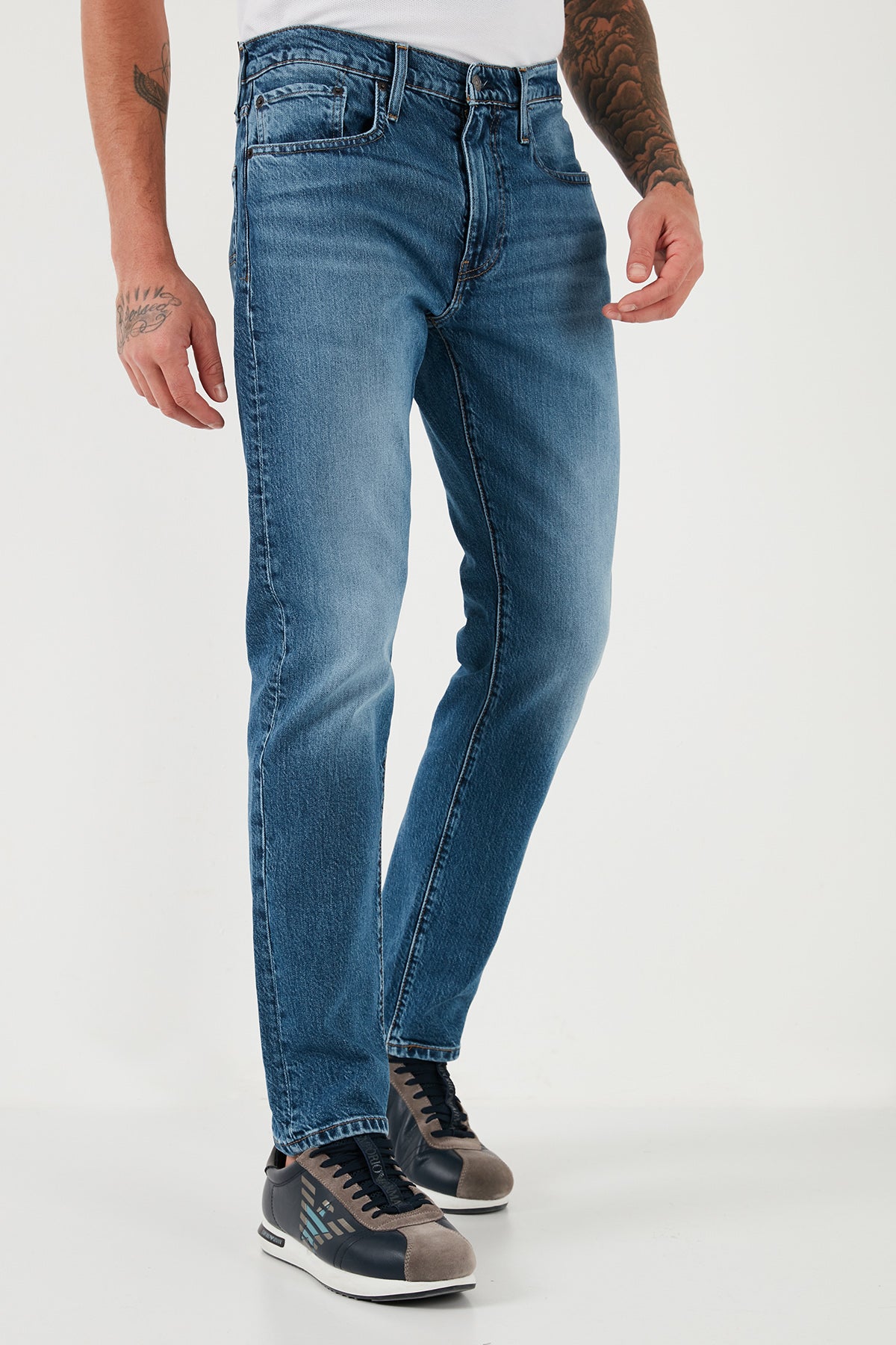 Levi's LSE 502 Regular Tapered Normal Bel Jeans Erkek Kot Pantolon A2088-0033 MAVİ