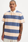 Levi's Pamuklu Relaxed Fit Erkek Polo Yaka T Shirt A5798-0007 PEMBE-MAVİ