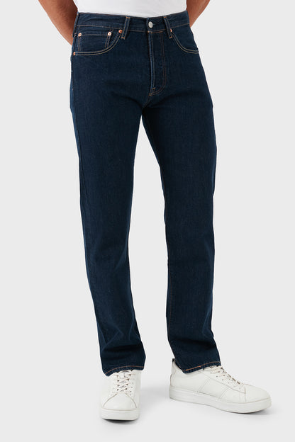 Levi's 501 % 100 Pamuklu Slim Fit Boru Paça Jeans Erkek Kot Pantolon A7735-0015 LACİVERT