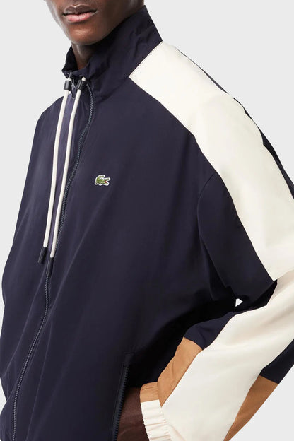 Lacoste Loose Fit Fermuarlı Dik Yaka Erkek Mont BH1659 RHI LACİVERT