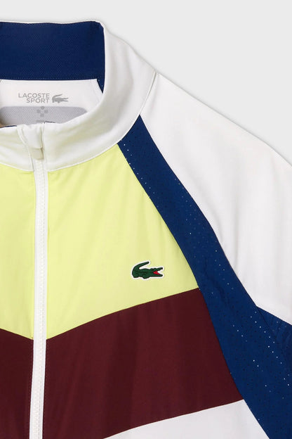 Lacoste Renk Bloklu Regular Fit Dik Yaka Erkek Eşofman Takımı WH1789 Q8I BEYAZ