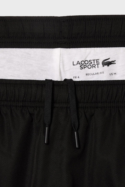 Lacoste Renk Bloklu Regular Fit Kapüşonlu Yaka Erkek Eşofman Takımı WH1793 MPI SİYAH