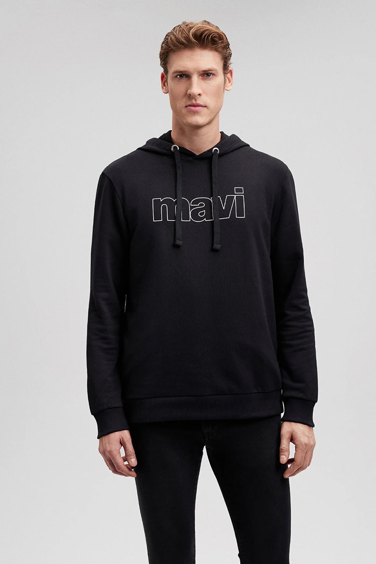 Mavi % 100 Pamuklu Kapüşonlu Regular Fit Erkek Sweat 065606-900 SİYAH