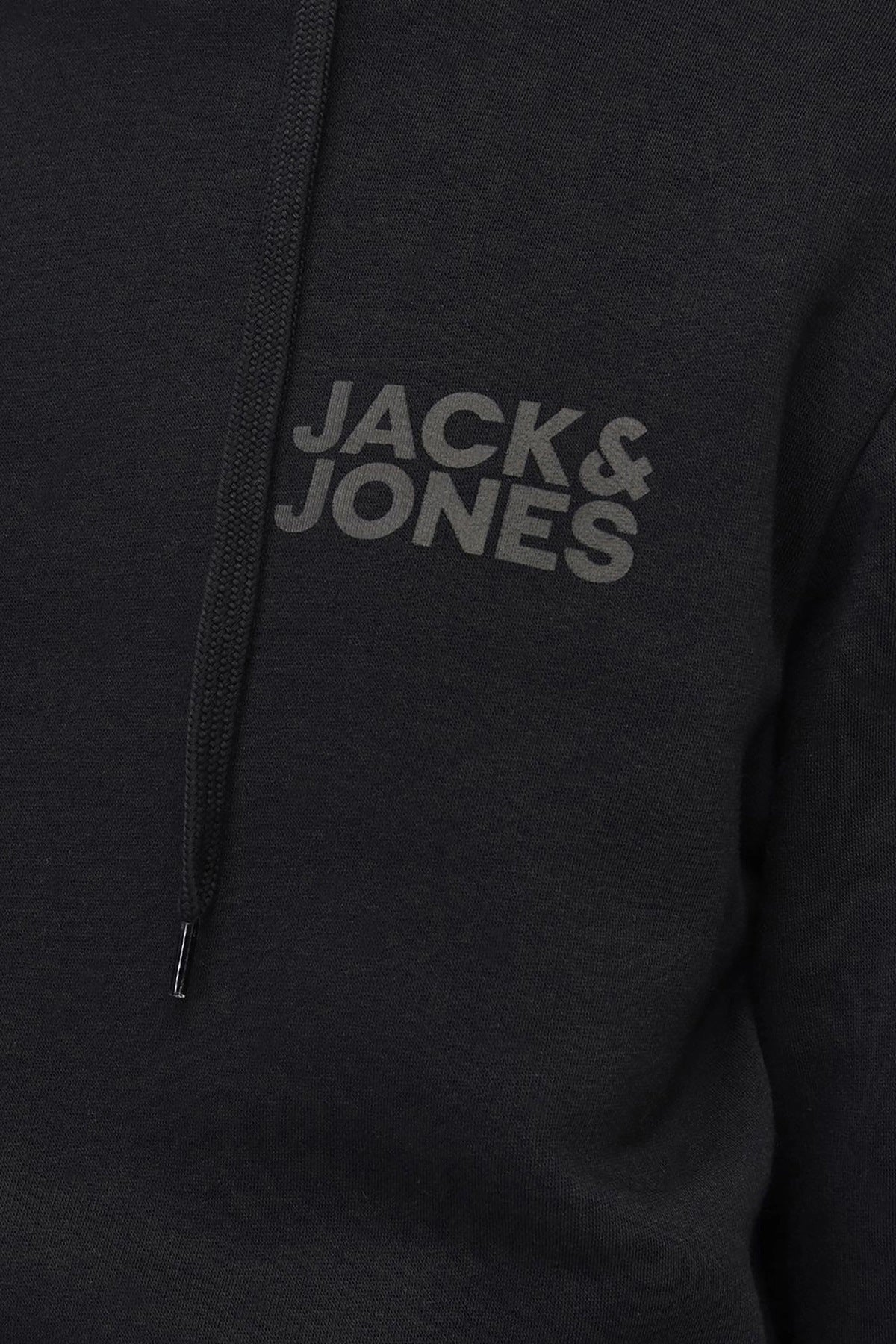 Jack & Jones Jjecorp Regular Fit Kapüşonlu Erkek Sweat 12152840 SİYAH