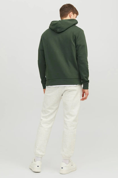 Jack & Jones Jjecorp Regular Fit Kapüşonlu Erkek Sweat 12152840 KOYU YEŞİL