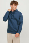 Jack & Jones Essentials Jjestar Pamuklu Kapüşonlu Erkek Sweat 12208157 İNDİGO