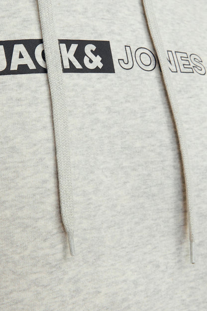 Jack & Jones Essentials Jjecorp Regular Fit Kapüşonlu Erkek Sweat 1223-3599 AÇIK GRİ