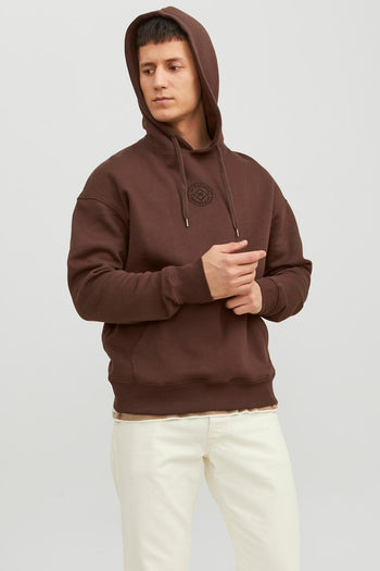 Jack & Jones Essentials Jjecosmo Kapüşonlu Regular Fit Erkek Sweat 12233979 KAHVE