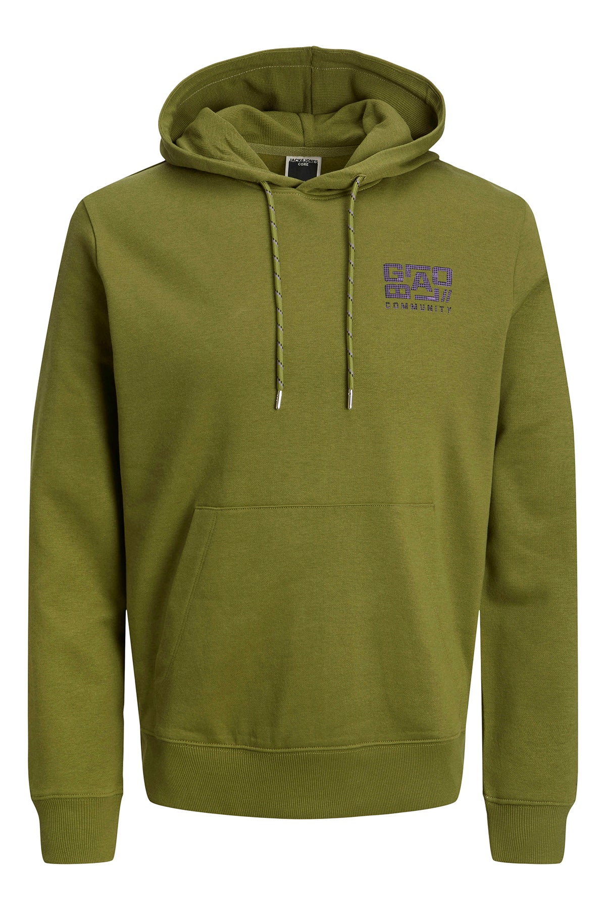 Jack & Jones Core Jcowaffle Kapüşonlu Erkek Sweat 12242225 Olive