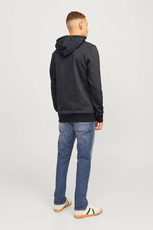 Jack & Jones Jjalvis Pamuklu Relaxed Fit Kapüşonlu Yaka Erkek Sweat 12256848 SİYAH