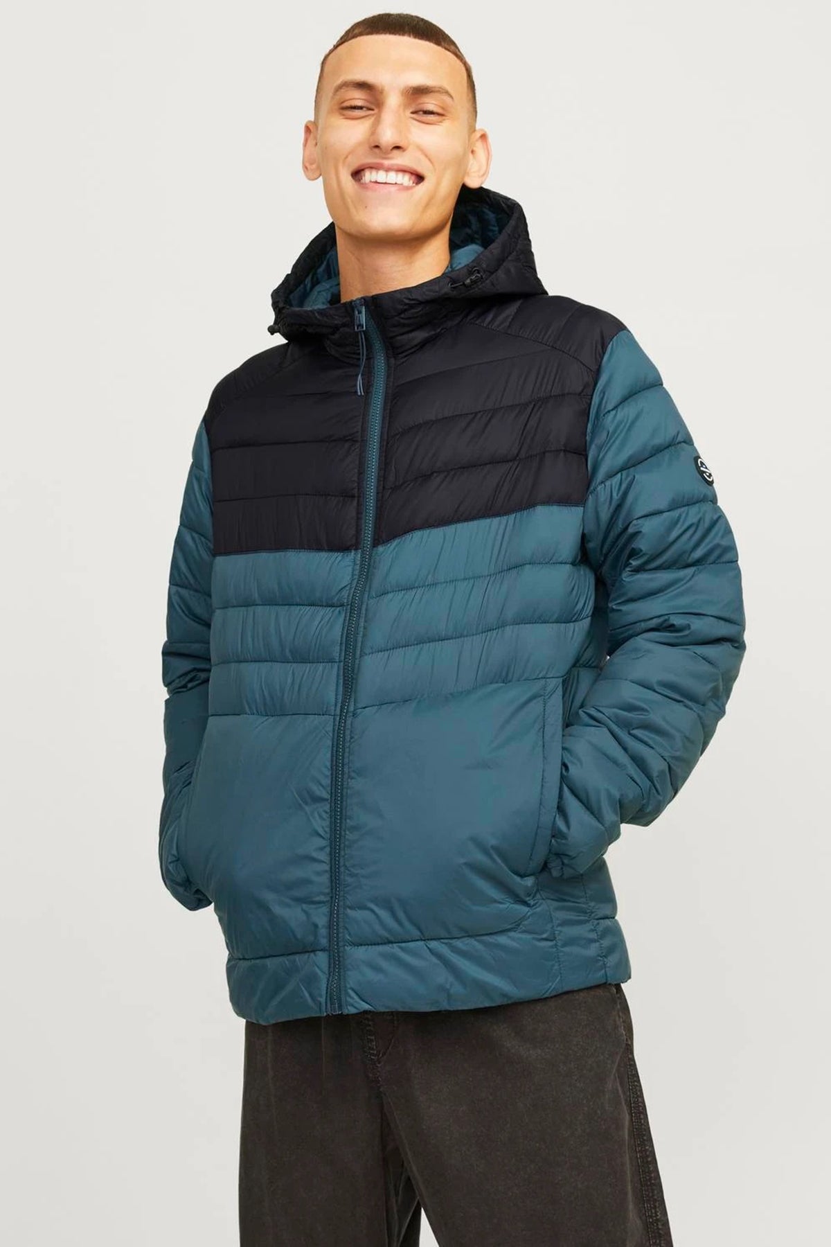 Jack & Jones Essentials Jjesprint Comfort Fit Ayarlanabilir Kapüşonlu Erkek Mont 12258441 PETROL