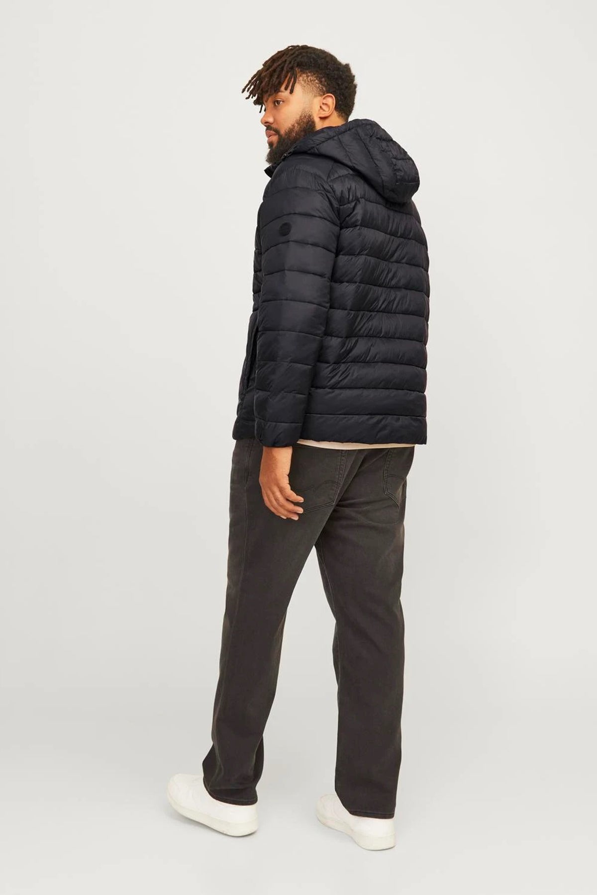 Jack & Jones Plus Jjesprint Comfort Fit Kapüşonlu Erkek Mont 12259003 SİYAH