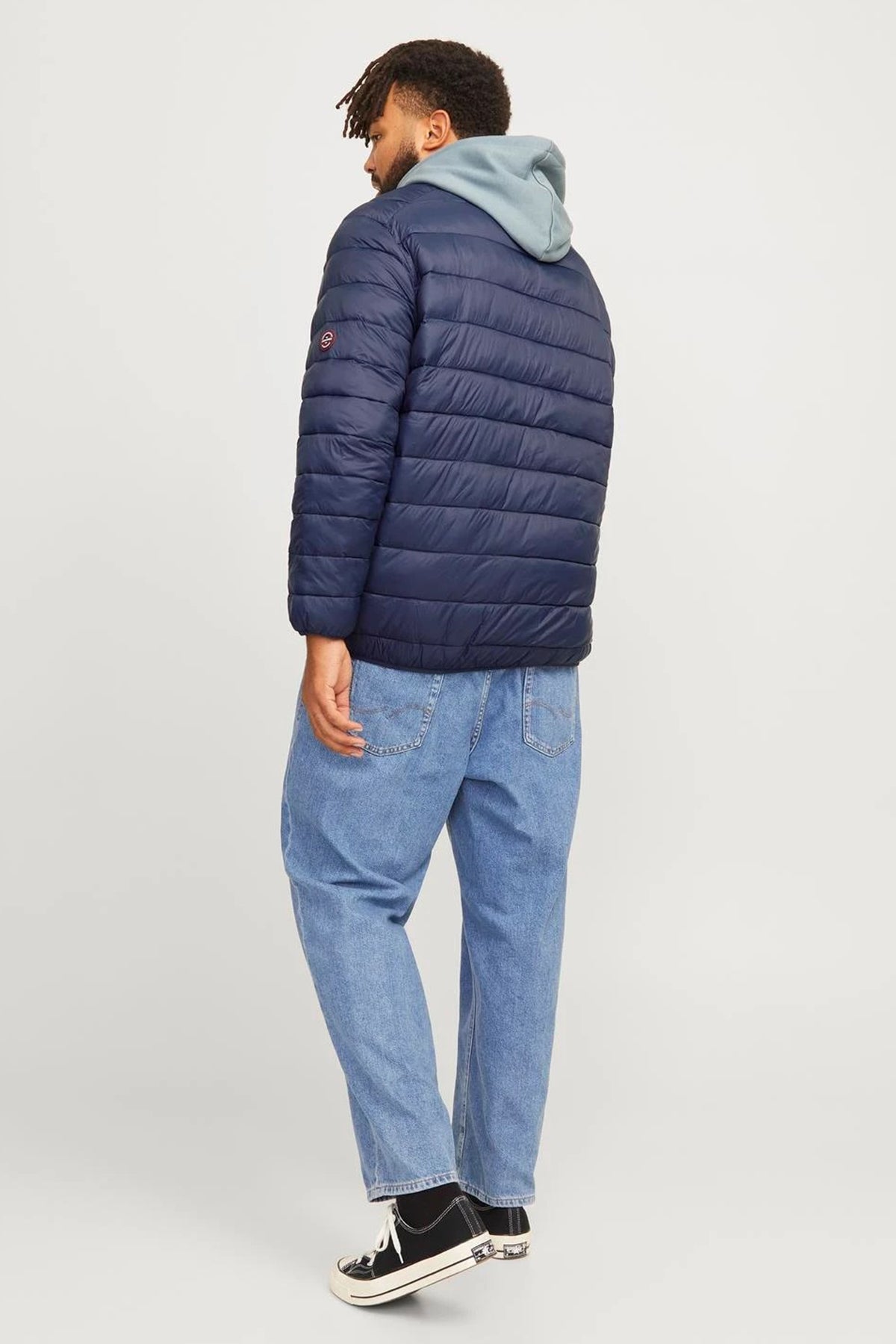 Jack & Jones Plus Jjesprint Comfort Fit Dik Yaka Erkek Mont 12259005 LACİVERT