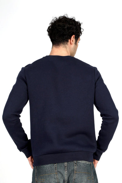 Lee Cooper Steward Baskılı Pamuklu Regular Fit Sıfır Yaka Erkek Sweat 251 LCM 241062 2501 LACİVERT