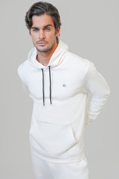 Back & Bond Pamuklu Regular Fit Kapüşonlu Erkek Sweat B33S12002 101 BEYAZ