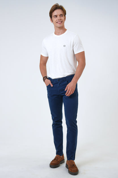 Back & Bond Pamuklu Slim Fit Chino Erkek Pantolon B33W32000 119 LACİVERT