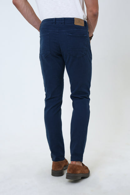 Back & Bond Pamuklu Slim Fit Chino Erkek Pantolon B33W32000 119 LACİVERT