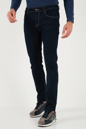 Ruck & Maul Slim Fit Norma Bel Dar Paça Jeans Erkek Kot Pantolon CROM8102452 19131 İNDİGO