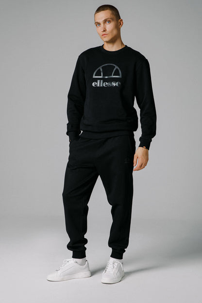 Ellesse Pamuklu Logolu Regular Fit Bisiklet Yaka Erkek Sweat EM255-BK SİYAH