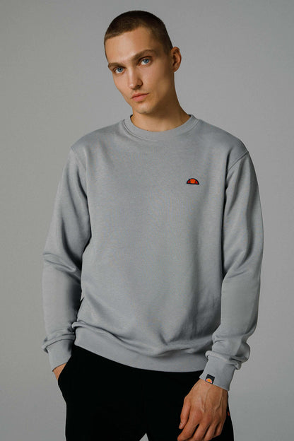 Ellesse Pamuklu Regular Fit Bisiklet Yaka Erkek Sweat EM466-GI GRİ