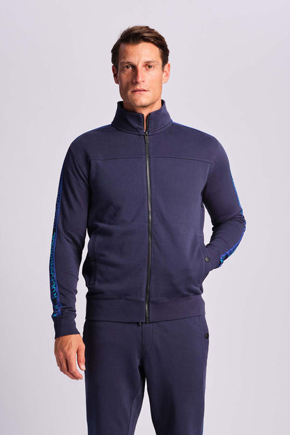 Ruck & Maul %100 Pamuklu Regular Fit Dik Yaka Fermuarlı Erkek Sweat RMM54S000001 24894 LACİVERT