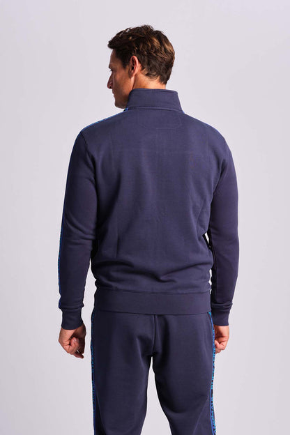 Ruck & Maul %100 Pamuklu Regular Fit Dik Yaka Fermuarlı Erkek Sweat RMM54S000001 24894 LACİVERT