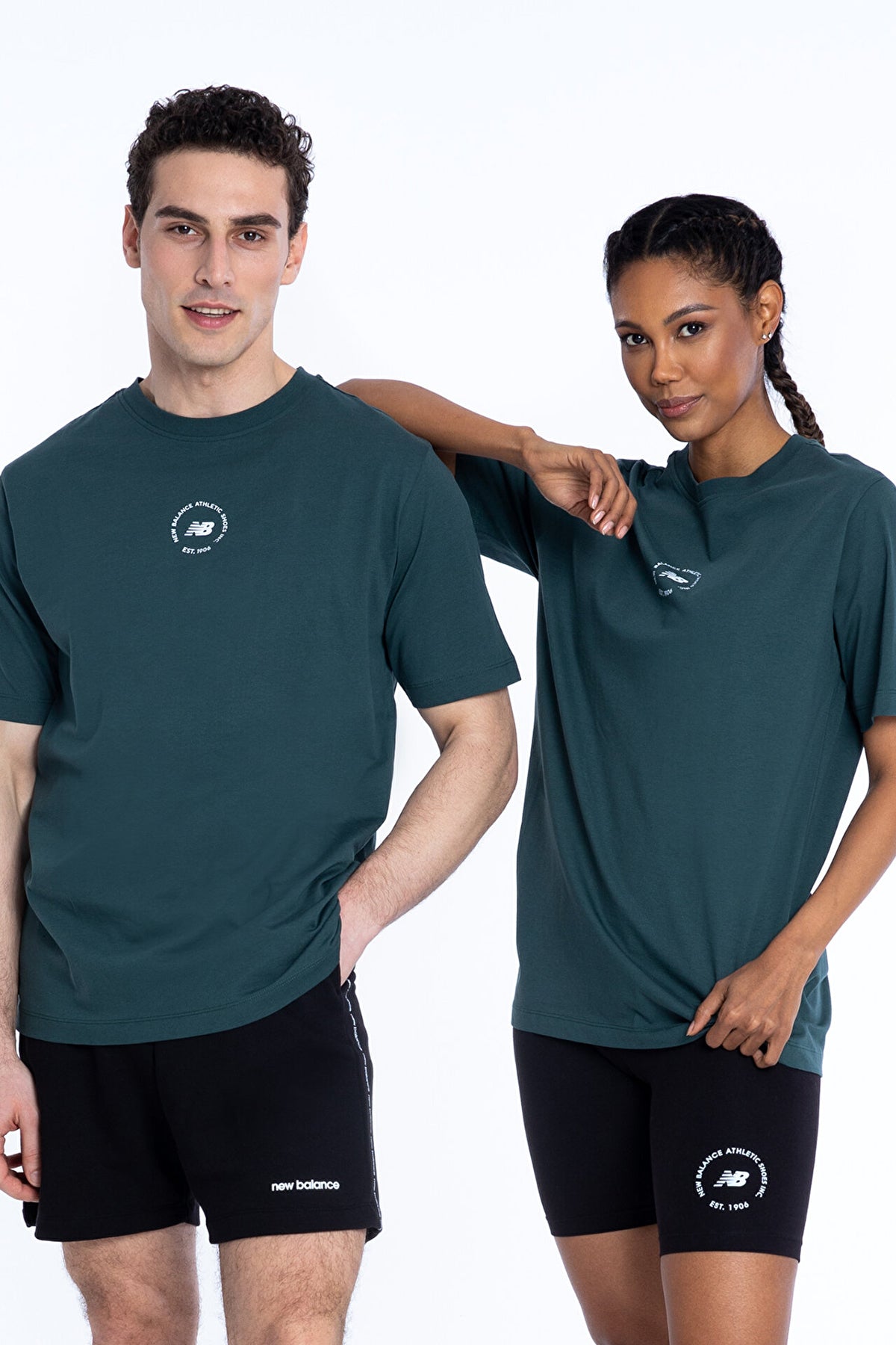 New Balance NB Unisex Lifesyle Relaxed Fit T Shirt UNT1311 PNE YEŞİL