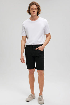 Mavi Brian Normal Bel Slim Straight Fit Erkek Short 0418423313 SİYAH