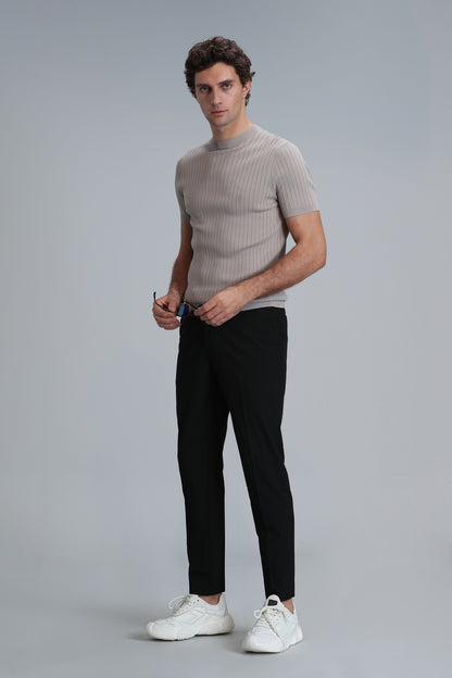 Lufian Hery Normal Bel Dar Paça Slim Fit Chino Erkek Pantolon 111190318 SİYAH