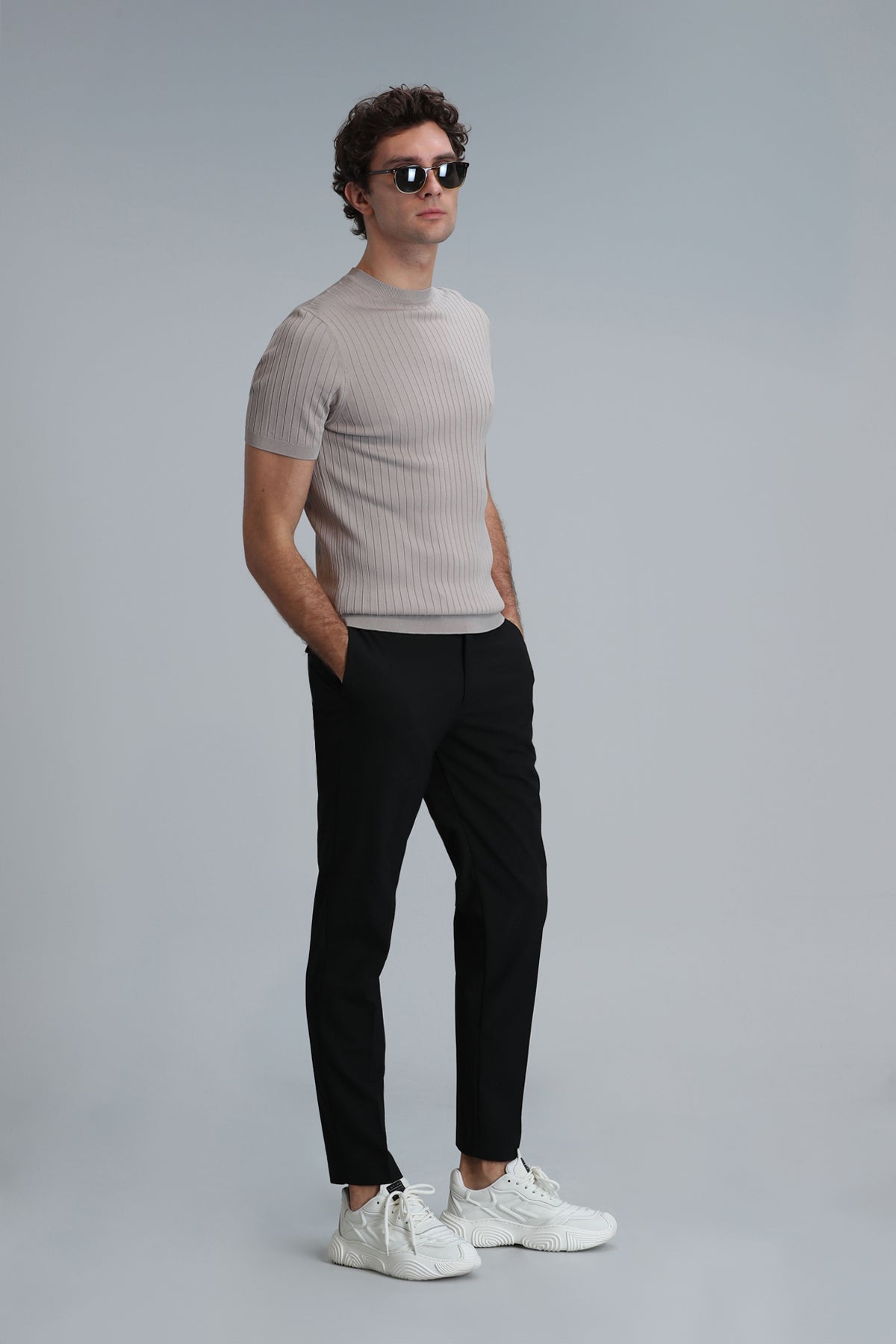 Lufian Hery Normal Bel Dar Paça Slim Fit Chino Erkek Pantolon 111190318 SİYAH