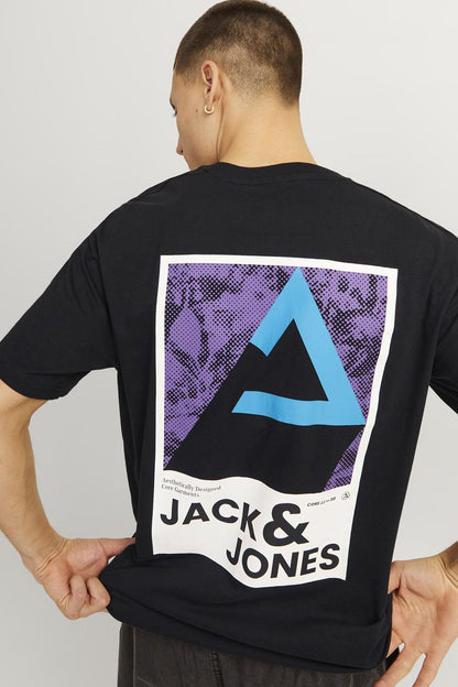 Jack & Jones Core Jcojj Pamuklu Relaxed Fit Erkek T Shirt 12256682 SİYAH