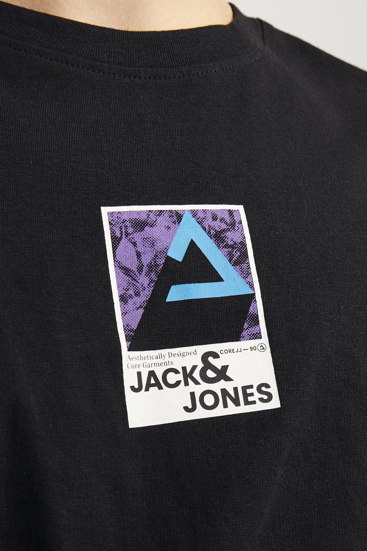 Jack & Jones Core Jcojj Pamuklu Relaxed Fit Erkek T Shirt 12256682 SİYAH