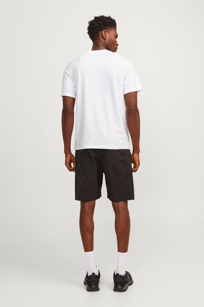 Jack & Jones Core Jcomap Baskılı % 100 Pamuk Regular Fit Erkek T Shirt 12257908 BEYAZ