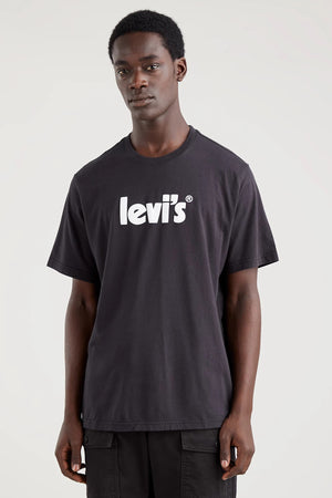 Levi's % 100 Pamuklu Relaxed Fit Bisiklet Yaka Erkek T Shirt 16143-0391 SİYAH