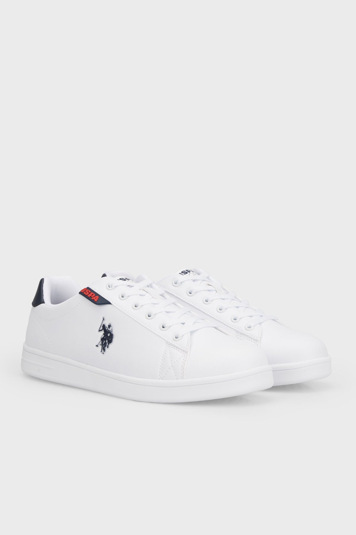 U.S. Polo Sneaker Erkek Ayakkabı COSTA 4FX Beyaz-Lacivert-Kırmızı