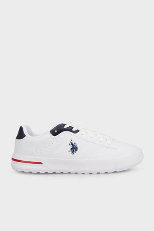 U.S. Polo Sneaker Erkek Ayakkabı MANGO 4FX Beyaz-Lacivert-Kırmızı