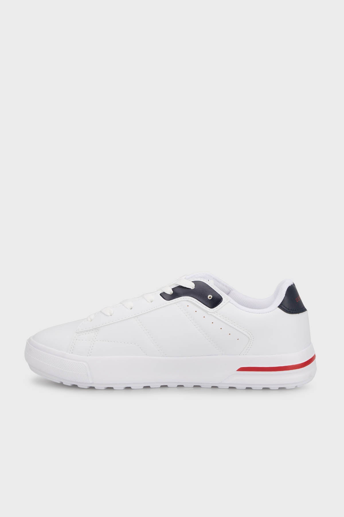 U.S. Polo Sneaker Erkek Ayakkabı MANGO 4FX Beyaz-Lacivert-Kırmızı