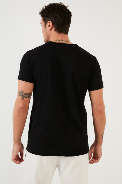 Buratti Bisiklet Yaka % 100 Pamuk Regular Fit Basic Erkek T Shirt 59020001 SİYAH